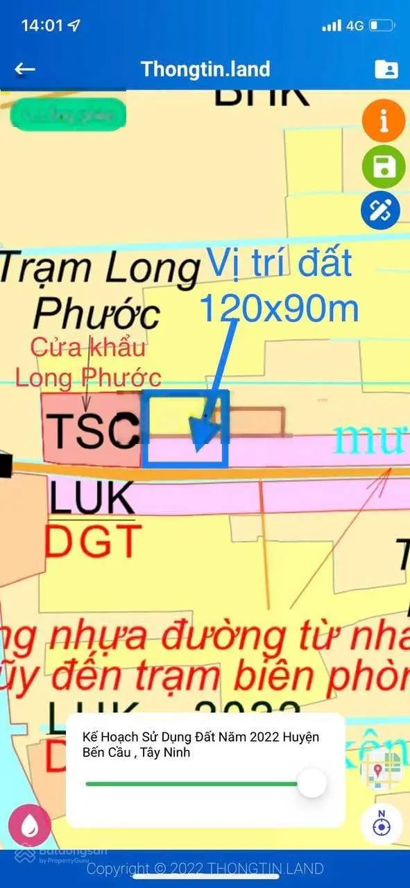 Cần bán đất nền ngay cửa khẩu Long Phước