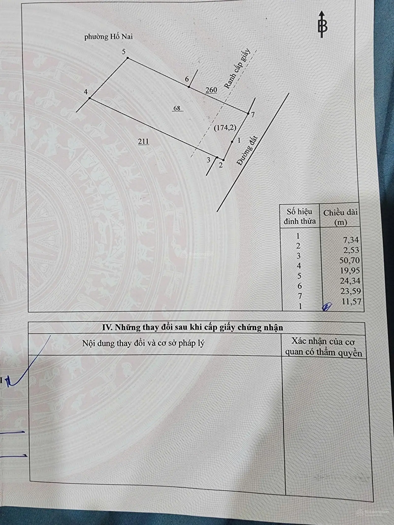 Đất mặt tiền 19.5m(971m2), gần QL1A, bv Đa khoa Đồng Nai