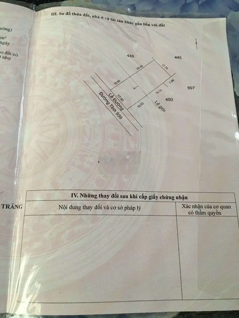 Mặt Tiền Đường Tỉnh 939