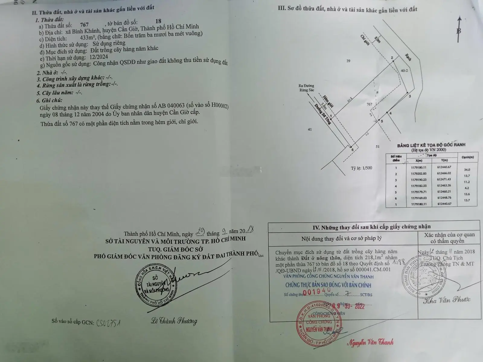 Bán nhà riêng tại Bình Khánh, giá siêu hời chỉ 5 tỷ vnd, diện tích 433m2 thổ cư 218 m2