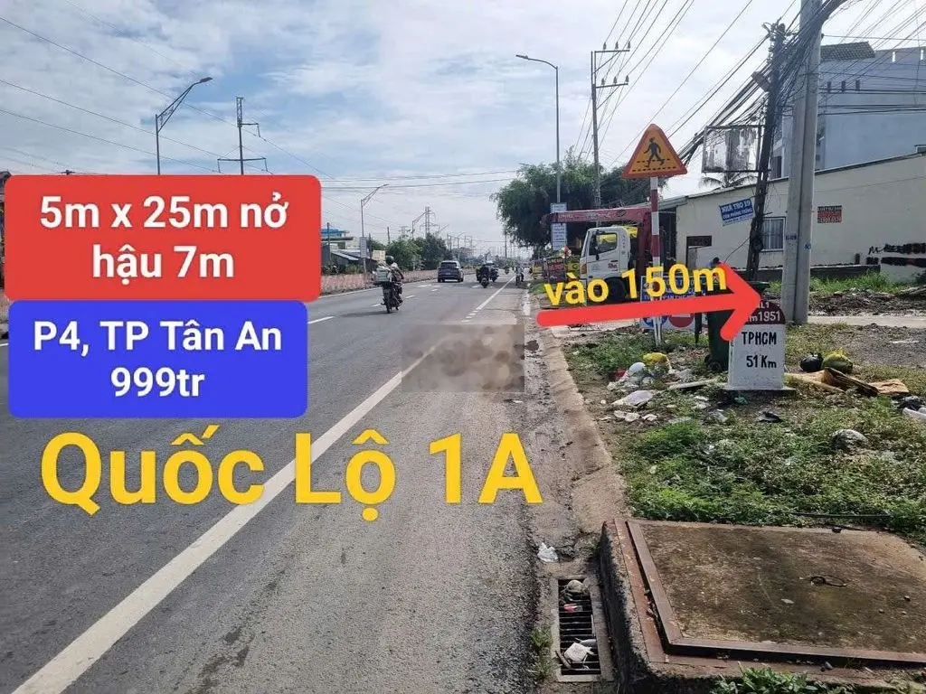 ♦Lô Đất Thành Phố Tân An