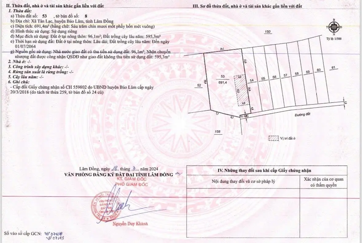 Bán 3.255m2 có thổ cư gần KDL Đôi Dép, cách QL 20 chỉ 4km, giáp suối, siêu giảm từ 3 tỷ 9 còn 2 tỷ5