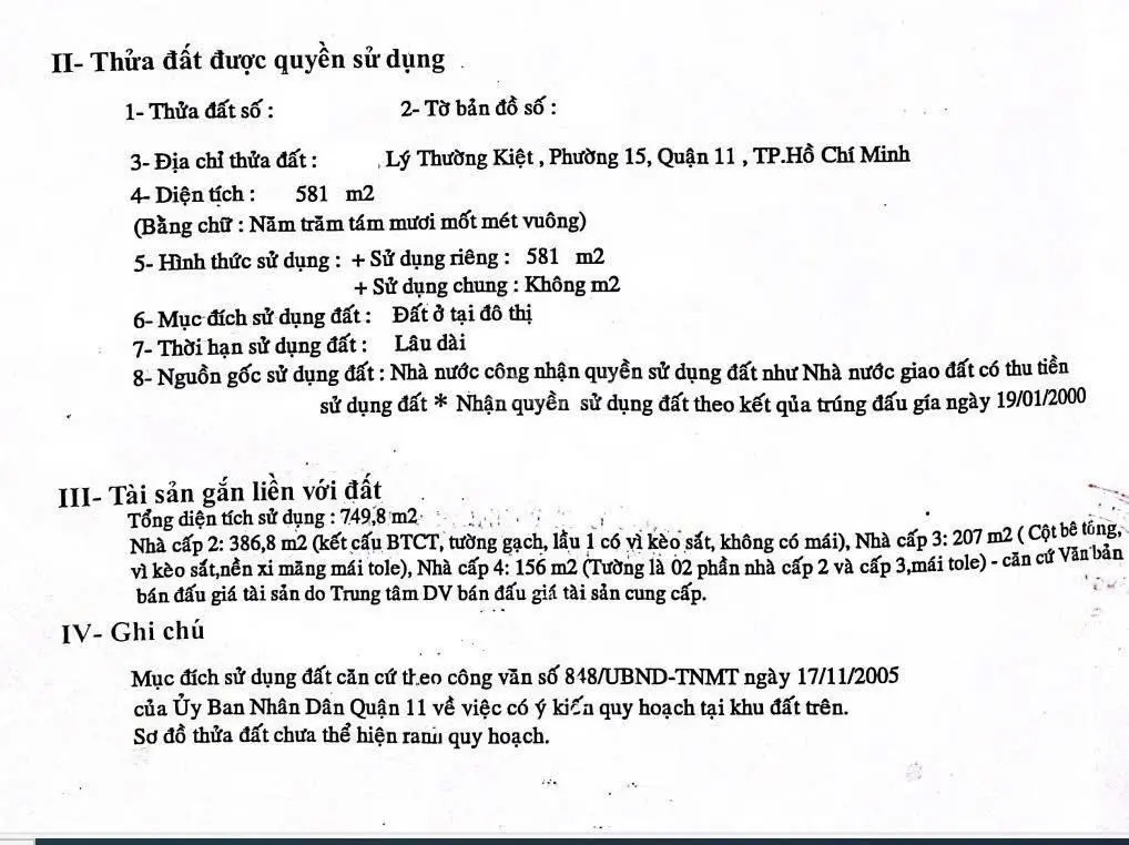 Bán nhà mặt tiền Cư Xá Lữ Gia 23x26m ngay Lý Thường Kiệt - Tô Hiến Thành - sát 3/2 chỉ 130 tỷ