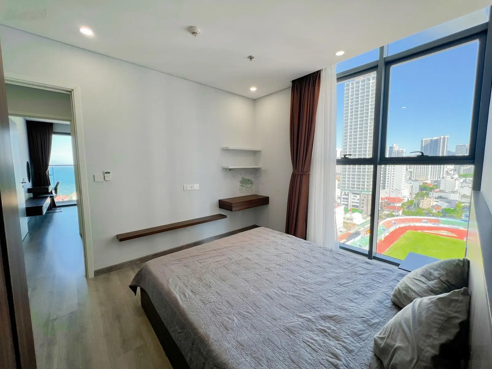 Bán căn 2PN Marina Suites Nha Trang, căn góc Đông Nam 74,5m2 view trực diện Biển đẹp nhất Tòa