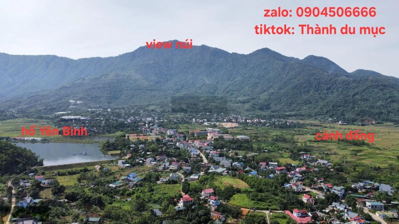 Chỉ 1,x tỷ có ngay 200 m2 nhỏ xinh view núi, gần hồ Yên Bình, Thạch Thất, HN - mặt tiền gần 6 m