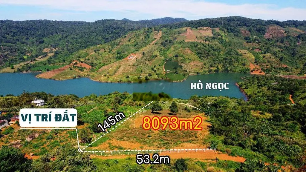 Đi nước ngoài cần bán đất có Thổ Cư view Hồ Ngọc Lộc Tân