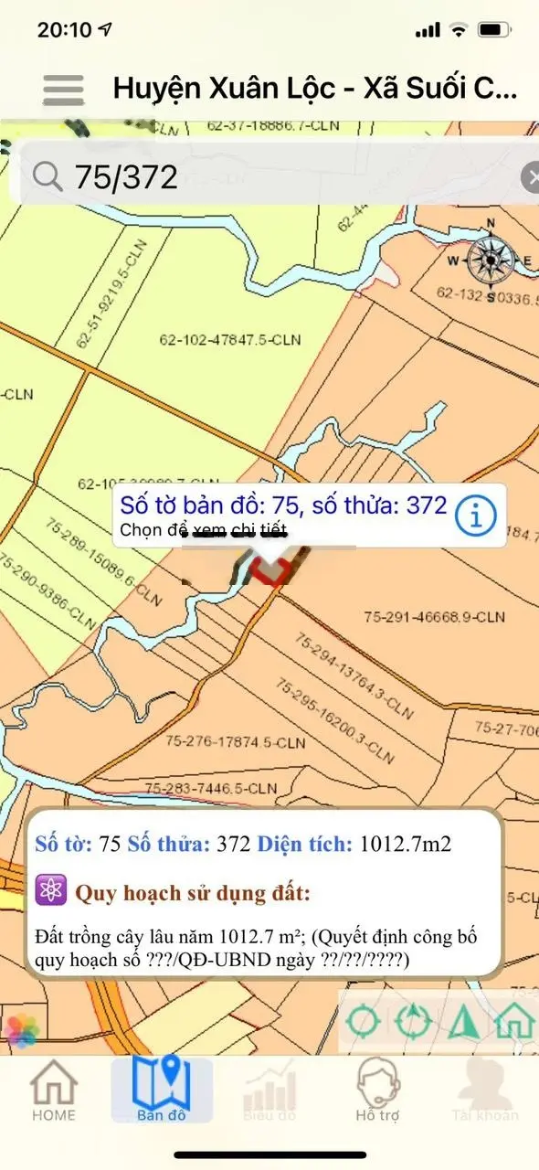 Bán đất DT 1000m, MT 28,30m giá rẻ. View suối chính chủ