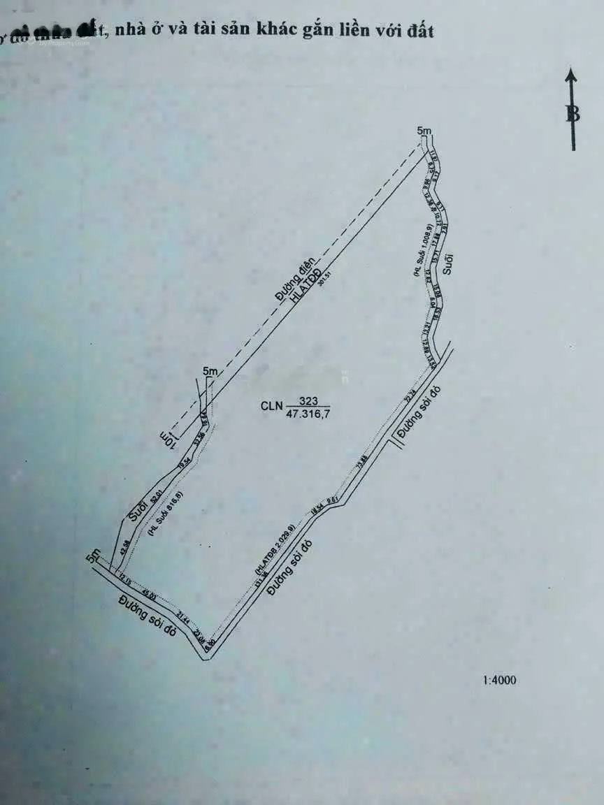 Lô gốc Minh Hòa Dầu Tiếng Bình Dương. Diện tích : 47.316m2 đất bằng phẳng giáp suối