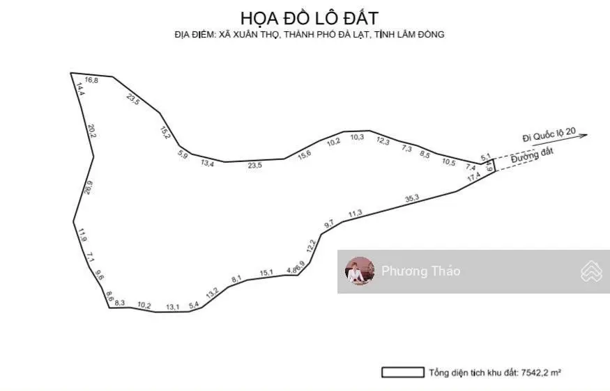 BÁN ĐẤT NÔNG NGHIỆP 7500M2 XUÂN THỌ, ĐÀ LẠT 0984 262 ***