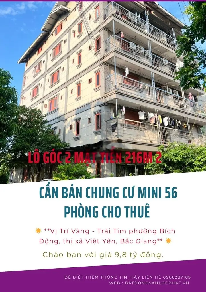 👉 👉 👉 Cực Nóng Bán Tòa Nhà Dịch Vụ - Trái Tim phường Bích Động,