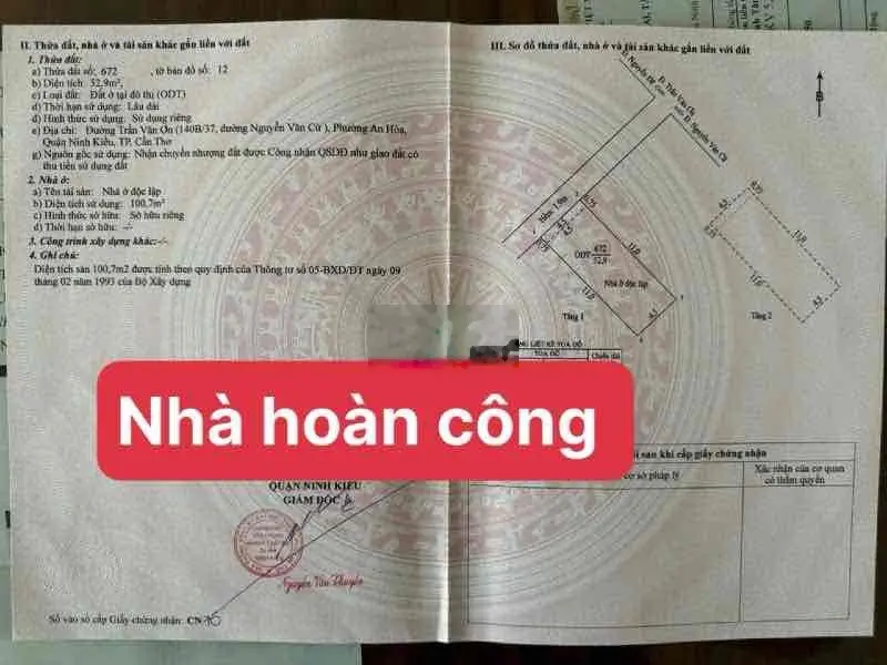 Bán nhà trung tâm - cách siêu thị lotte 200m