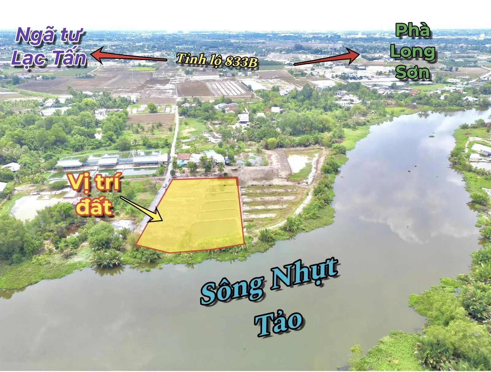 Đất vườn gần sông Nhựt Tảo, Tân Bình, Tân Trụ