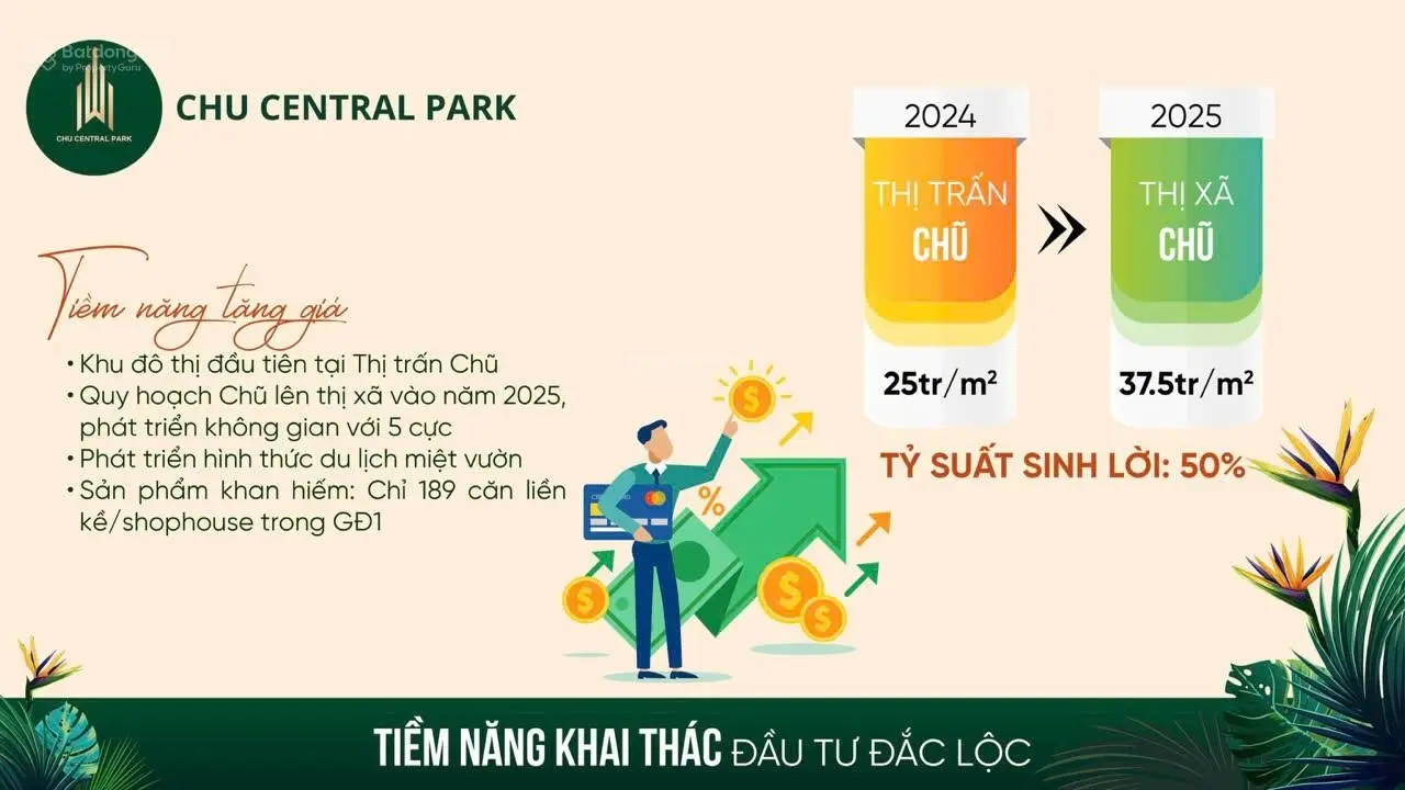 Cực kì hót chỉ từ 1,3 tỷ sở hữ được khu đô thị đầu tiên tại thị trấn Chũ Central Park