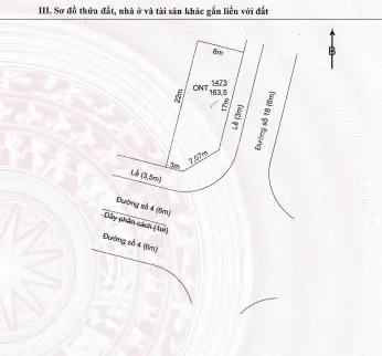 Lô góc 8x22=163m2 đường 20m&12m. Khu dân cư gần đường Vành Đai 3
