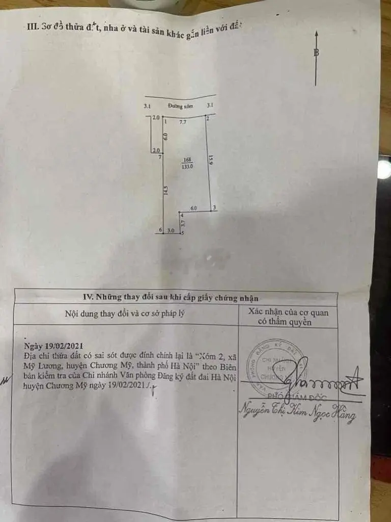 Nhà mặt tiền 133m2,3 phòng ngủ, xóm Cả, thôn Khôn Duy