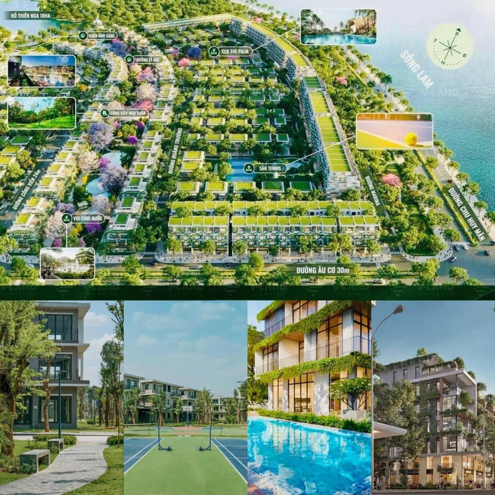 Bán nhà biệt thự song lập view đẹp tại eco central park vinh, giá tốt