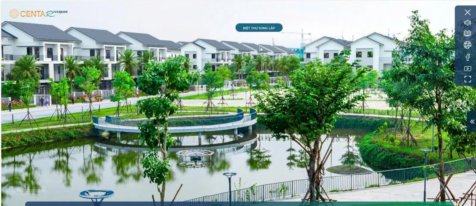 Cơ hội có 1-0-2 mua biệt thự Centa Riverside Lake View giá sỉ CĐT, vị trí đẹp, giá chỉ 45 - 50tr/m2