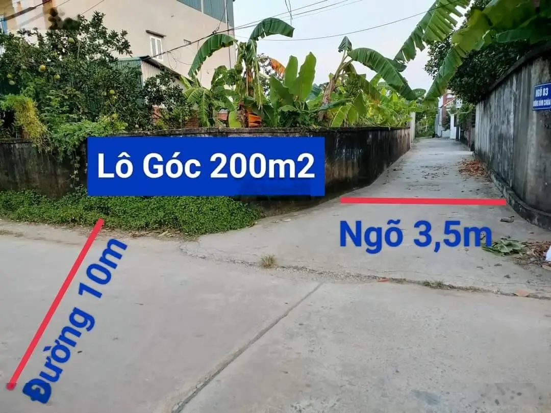 Bán gấp 200m2. Lô góc. Đường 16 m. 2 xe tải tránh nhau