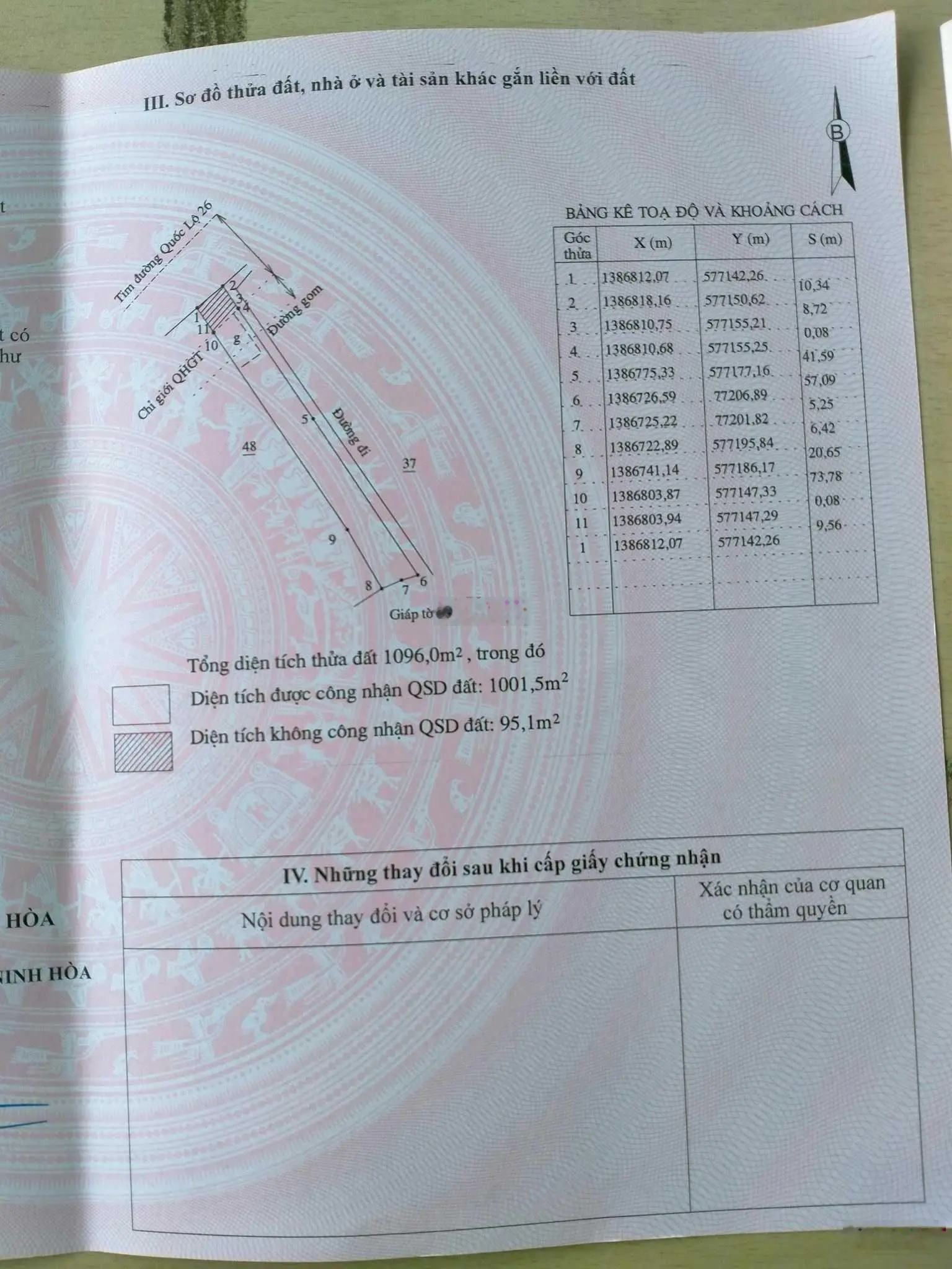 Bán đất tặng nhà cấp 04 mặt tiền Quốc Lộ 26 diện tích 1000m2 thổ cư đất 2 mặt tiền giá 2.8 tỷ