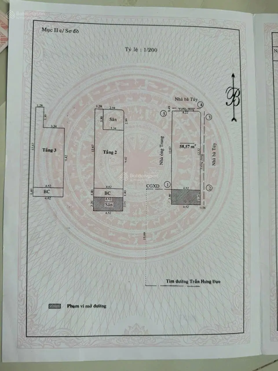 Bán nhà mặt tiền Trần Hưng Đạo, Phường Đống Đa, TP. Quy Nhơn, Bình Định