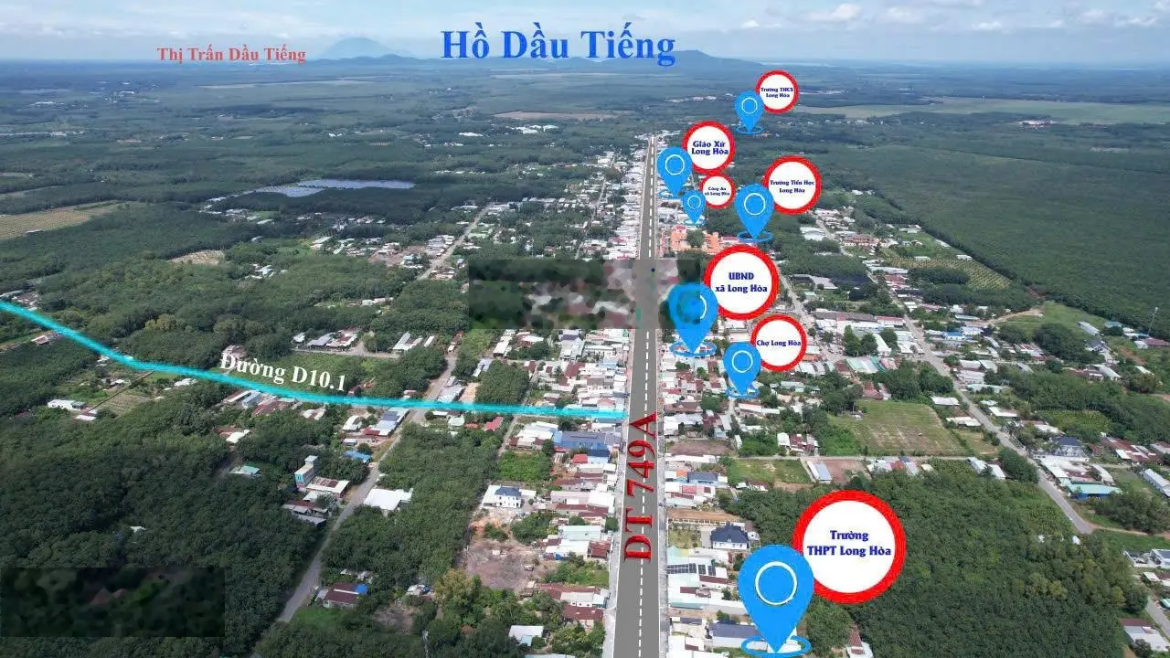 Cần bán 6 lô liền kề đất ngay chợ Long Hòa , Dầu Tiếng , ĐT 749A : LH: 0798 776 ***