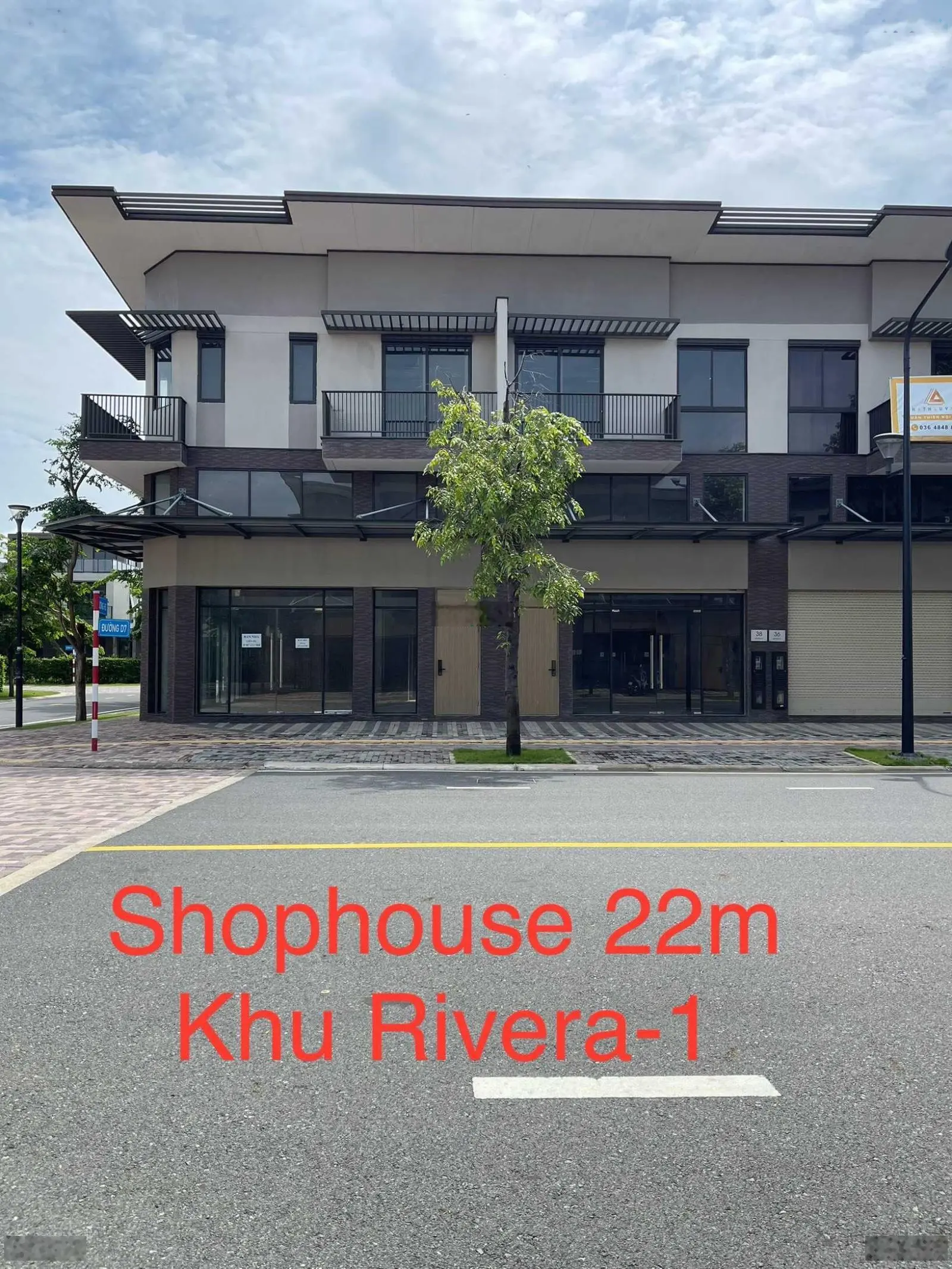 Bán căn Shophouse Tân Cổ Điển mặt tiền 22m trục ra Bến du thuyền Aquaria 6x17m giá bán chỉ 6,2 tỷ