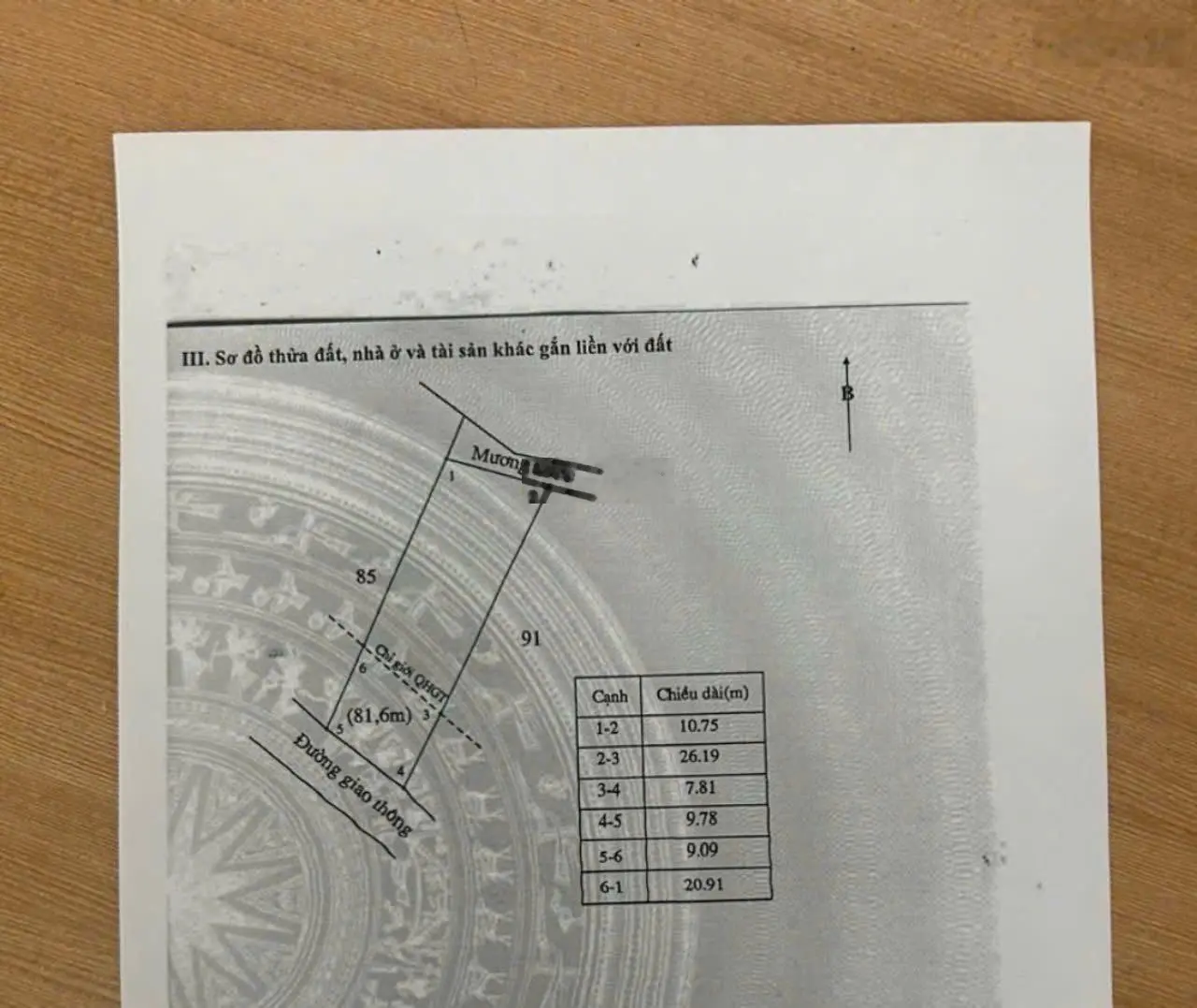 Bán lô đất trục chính xã Thạch Tân