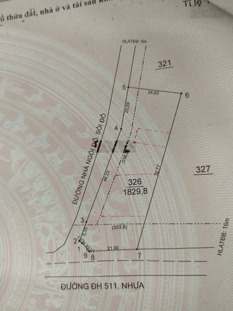 Chính chủ cần bán 2 lô MT DH511 Tân Hiệp, 5x40m có 100m TC đối diện CT cách UBND chỉ 1km dân cư kín