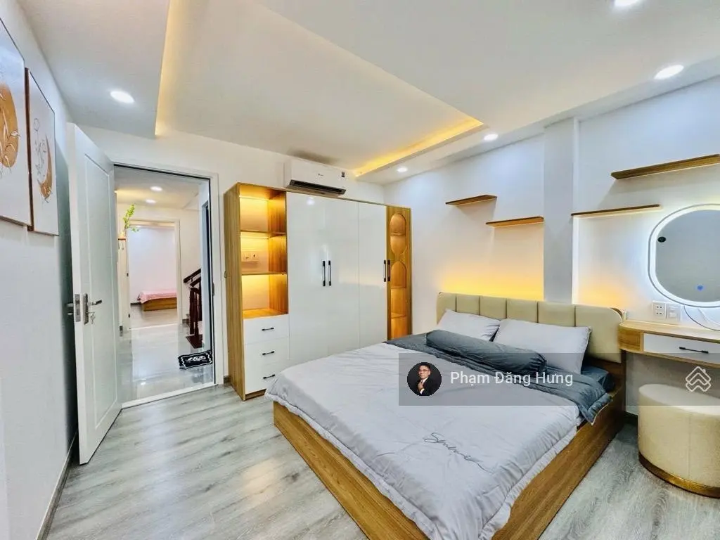 Nhà đẹp full nội thất, 45.3m2, 3 tầng, hẻm 3m, sát Nguyễn Văn Đậu, Bình Thạnh, giá siêu hời 6.45 tỷ