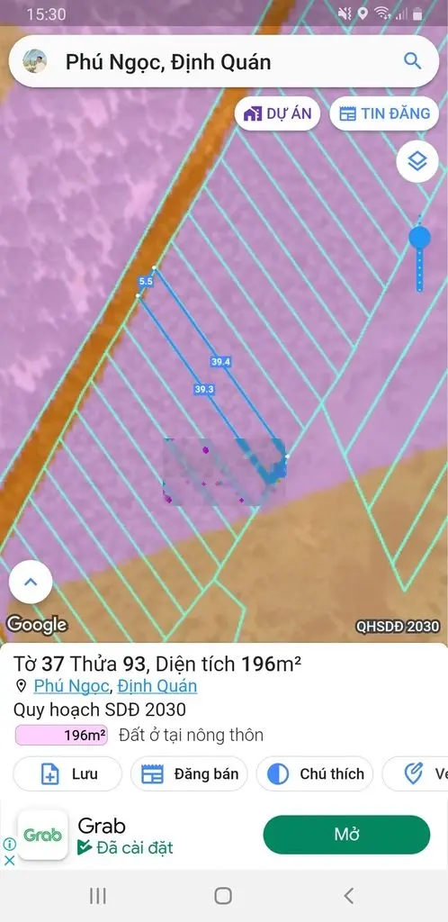 Cần bán lô đất tại Phú Ngọc Định Quán. 680tr/196m2. Có hỗ trợ vay 3 NH
