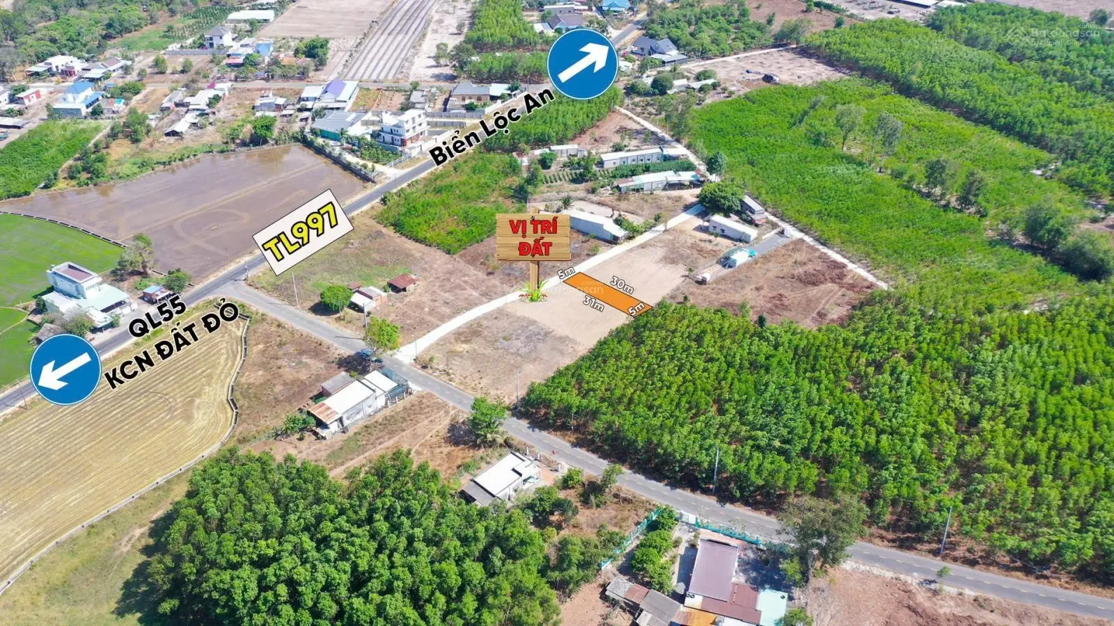 Bán lô đất thổ cư 150m2 giá ngộp cách KCN Đất Đỏ - Bà Rịa Vũng Tàu chỉ 5p