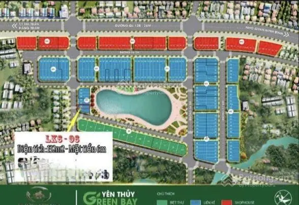 Chuyển nhượng LK06 tại dự án Green Bay, Yên Thủy, Hoà Bình