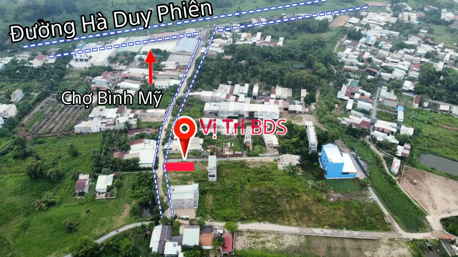 Bán đất thổ cư góc 2 mặt tiền 8x20 1 xẹt Hà Duy Phiên - Bình Mỹ - Củ Chi