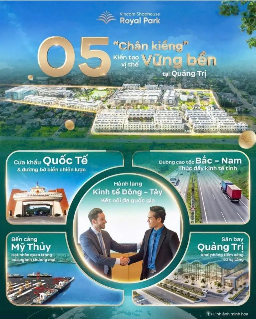 Chính chủ cần tiền bán gấp HG04 DT 75m2 dự án Vincom shophouse Royal Park, Đông Hà, Quảng Trị