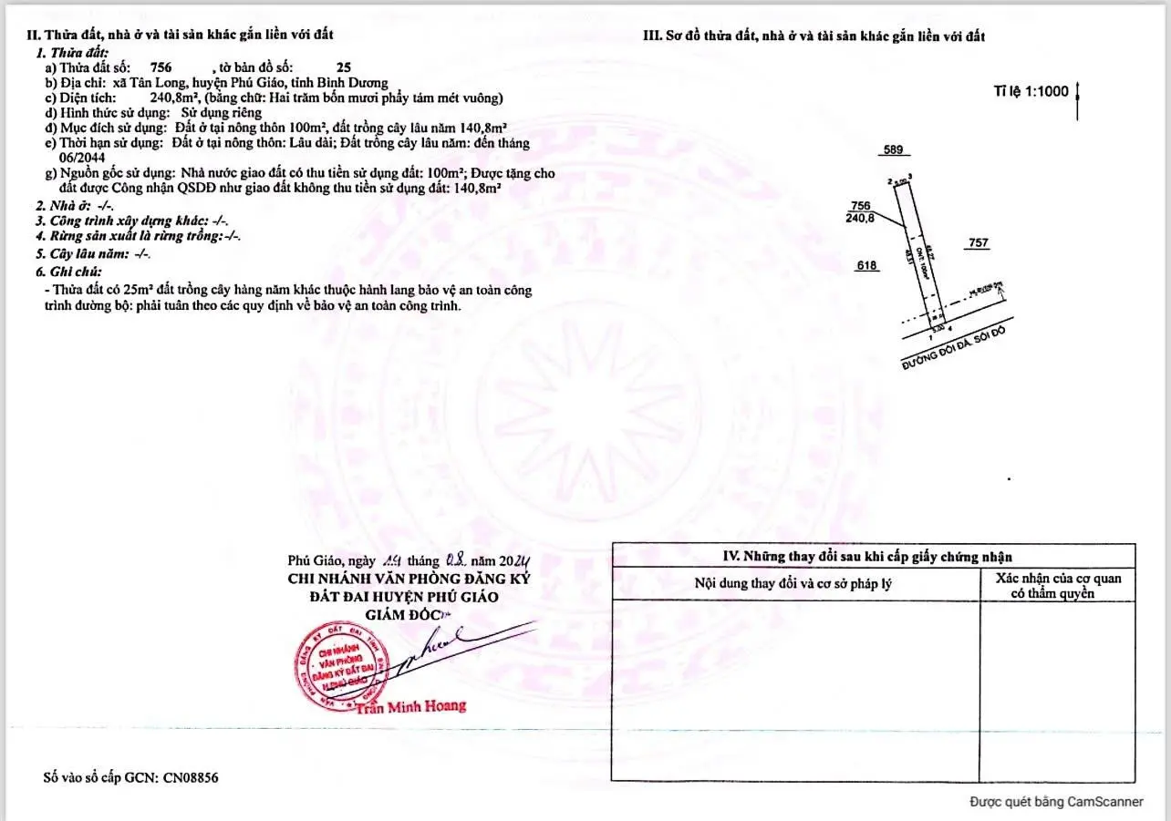 Sỉ 10 nền đất tại phường Tân Long Phú Giáo giá tốt