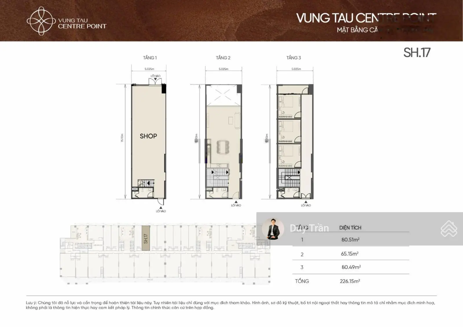 Bán shophouse tại Vũng Tàu Centre Point, giá ưu đãi chỉ với 50 triệu / m2, diện tích 404 m2, 3 tầng