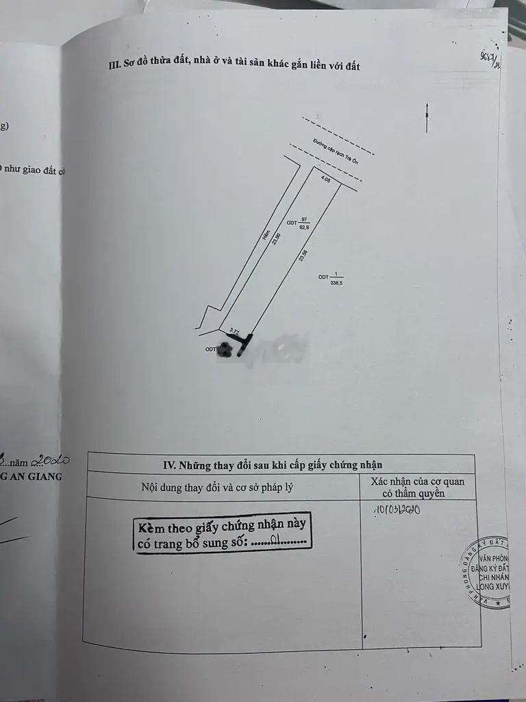 Bán Nhà Cấp 4 Rạch Trà Ôn Bình Khánh 92,9m2