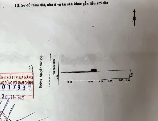 Bán đất MT đường 10m5 Nguyễn Văn Cừ,khu kinh doanh,Liên Chiểu,DT 200m2