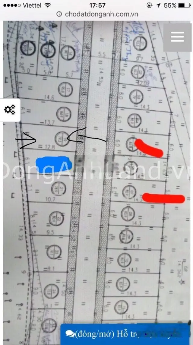 Cần bán mảnh đất 86m2 - mặt tiền 6m tại Đông Anh - Hà Nội giá chỉ 76tr/m2