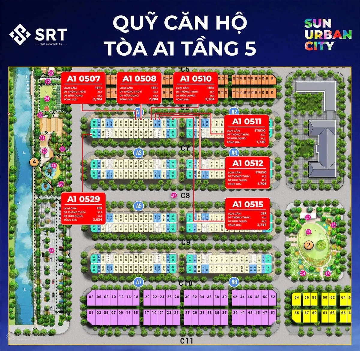 Em Tuyết có 05 căn ngoại giao Vip studio, 1BR CK 18% tại Sun Urban City Hà Nam. LH em: 0359 513 ***