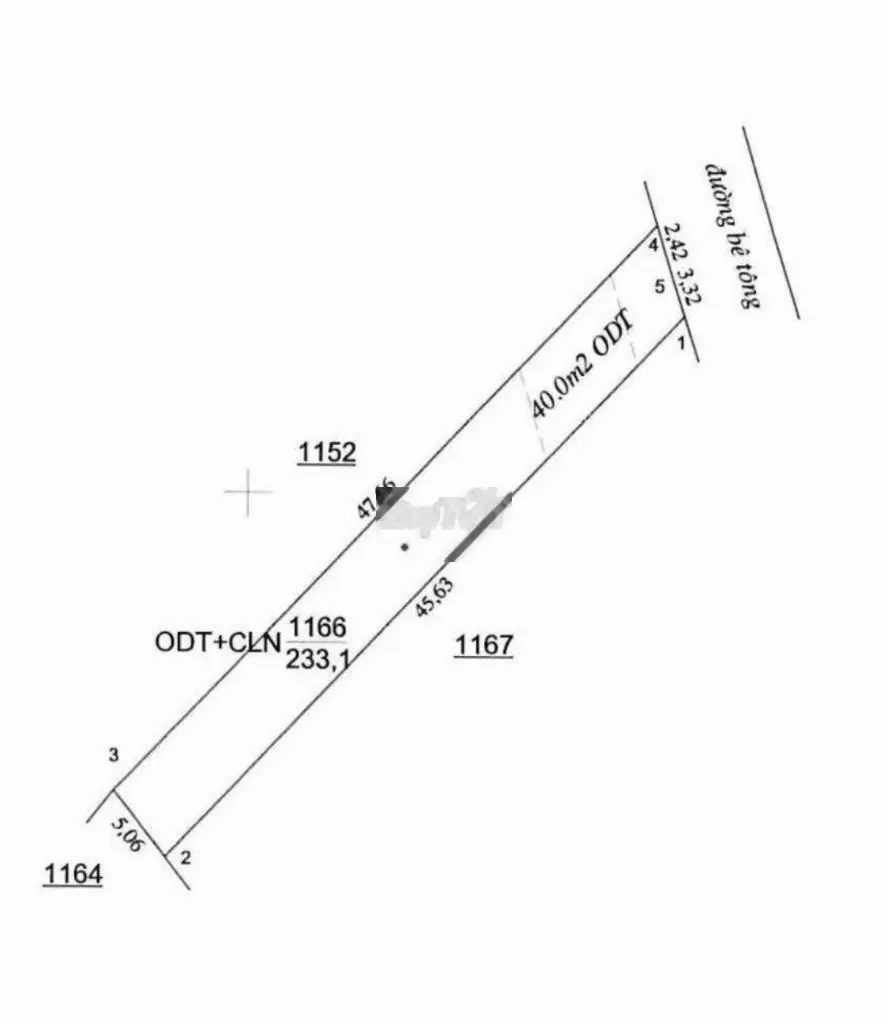 Đất thổ cư 251m2 40 thổ cư 320Tr Chơn Thành