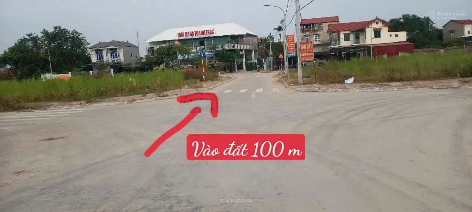 Đã hoàn thiện mặt bằng, mốc giới Mở bán f0 Lan chùa, Hiền Ninh Dt 100m full thổ cư Mặt t