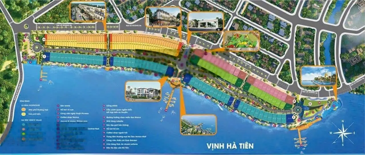 Hà Tiên Venice Villas nền đường số 6 Võ Văn kiệt giá 2.1 tỷ/100 m/ sổ đỏ/đg30m/0932 185 ***