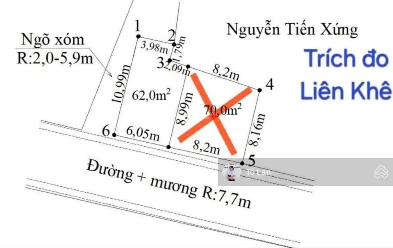 Còn duy nhất lô góc FO Liên Khê - Thủy Nguyên DT: 62m2