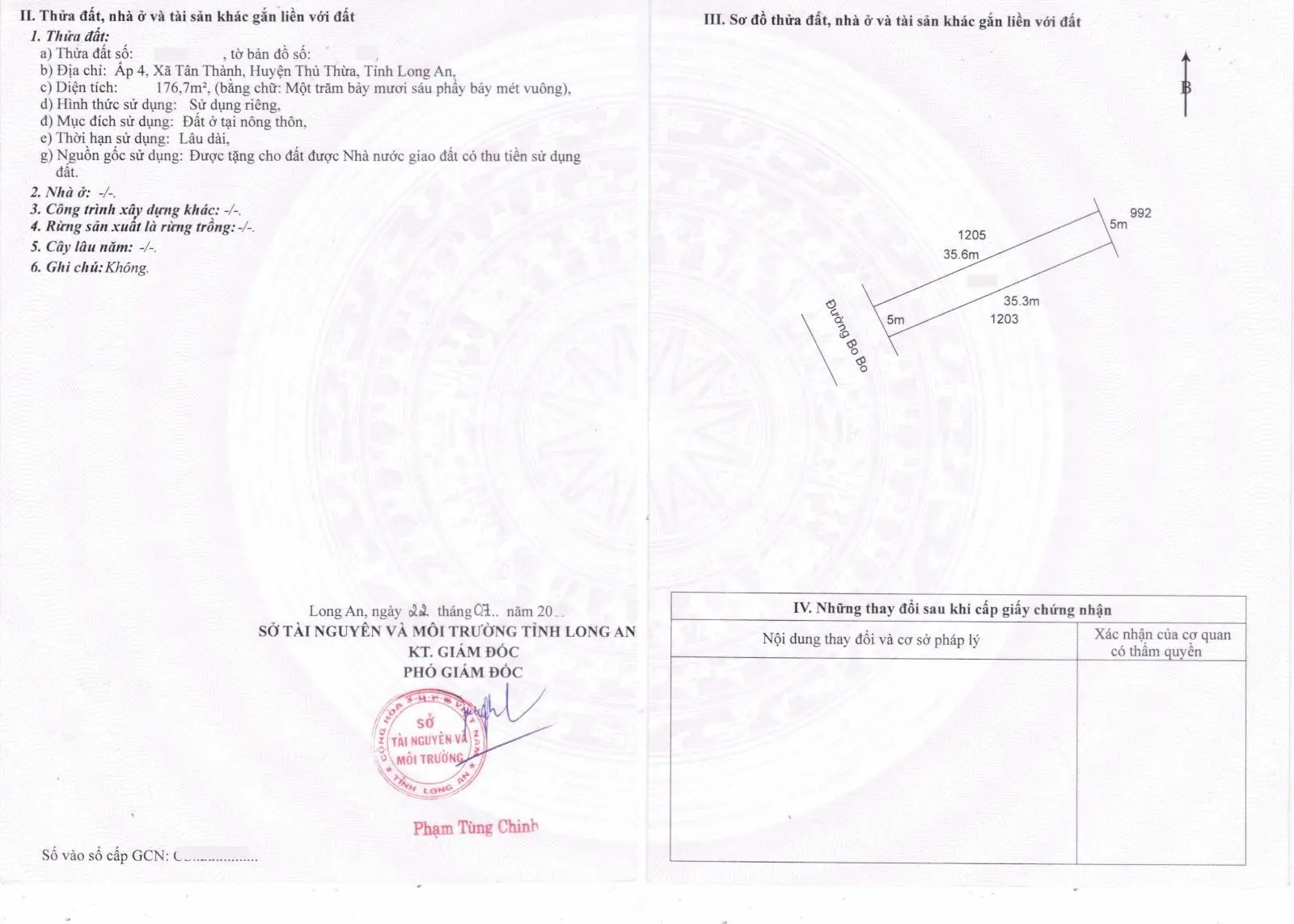 Đất full thổ cư - Thủ Thừa, Long An