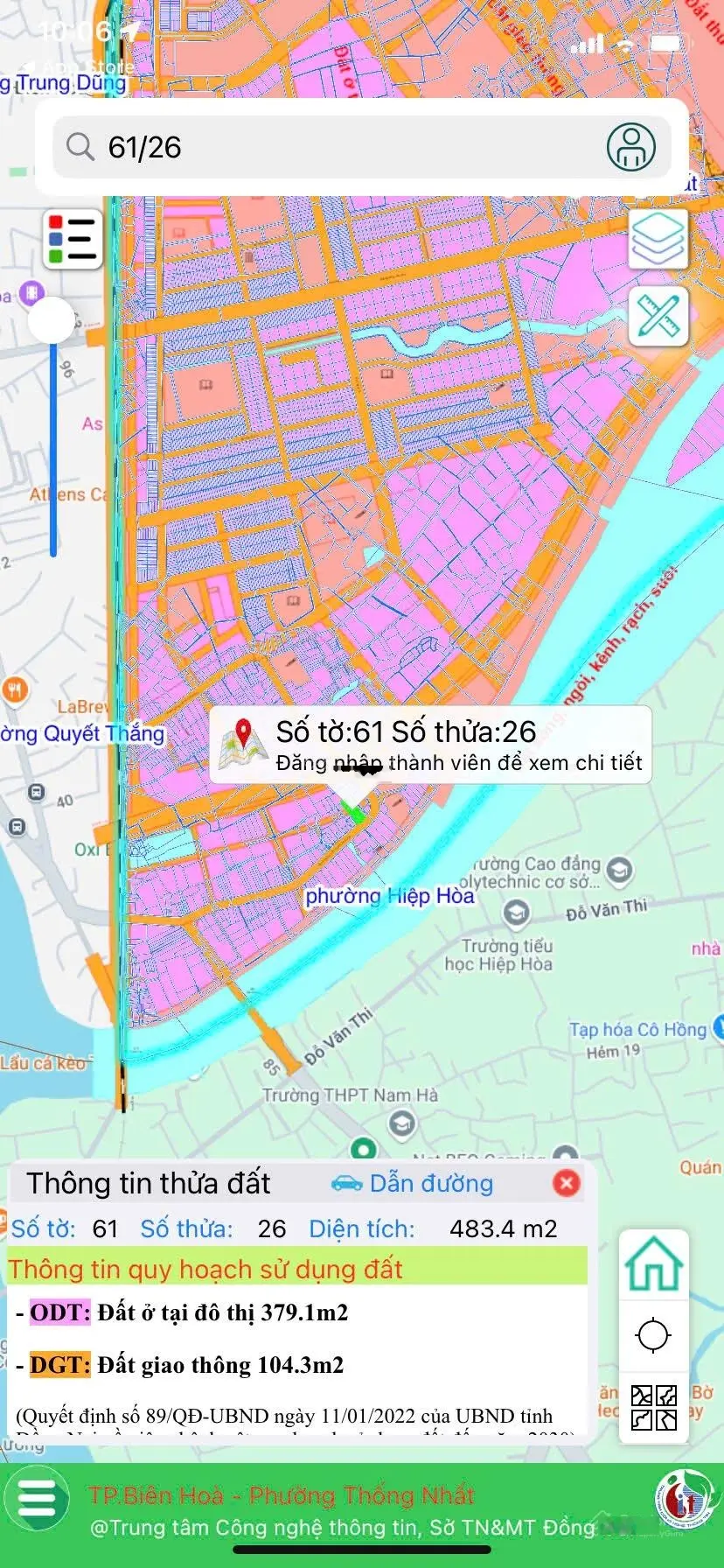 Siêu phẩm MT Nguyễn Thành Phương, cách cầu Hiệp Hoà 100m. Giá chỉ 55tr/m2