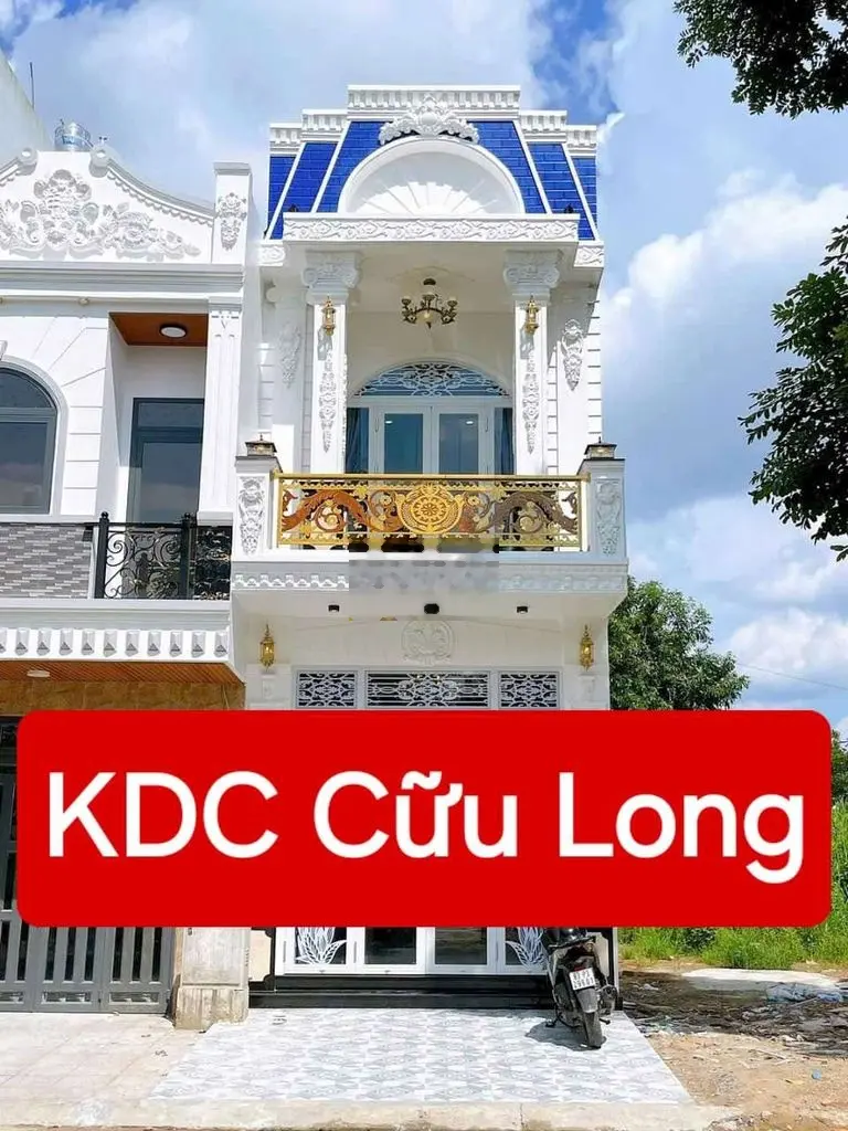 NHÀ TRỆT LẦU XÂY MỚI + FUL NỘI THẤT - KDC CỮU LONG