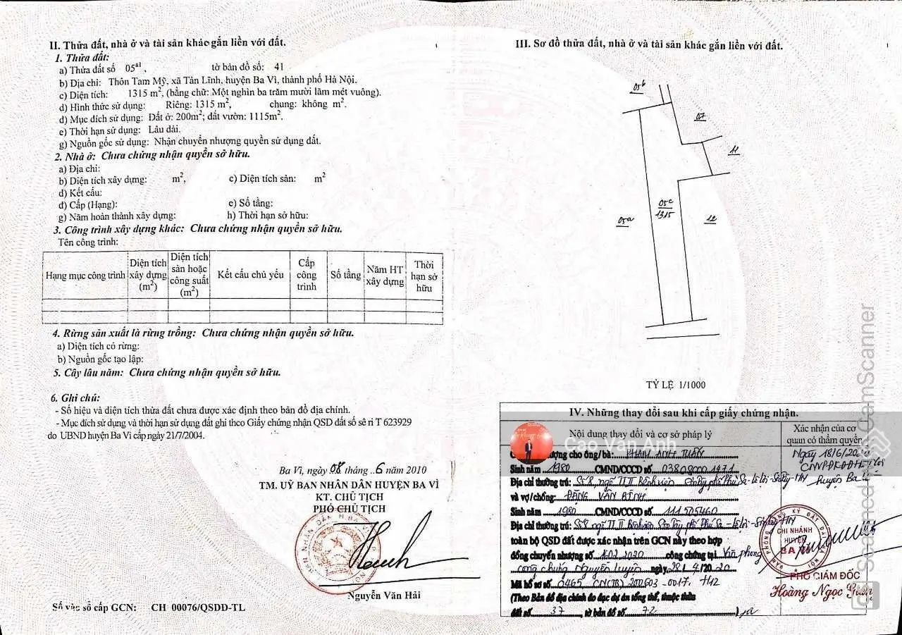 Ba Vì, 1315m2 Tản Lĩnh, Ba Vì, HN, 500m ra QL 87A, đại lộ Thăng Long kéo dài, chính chủ bán giá gốc