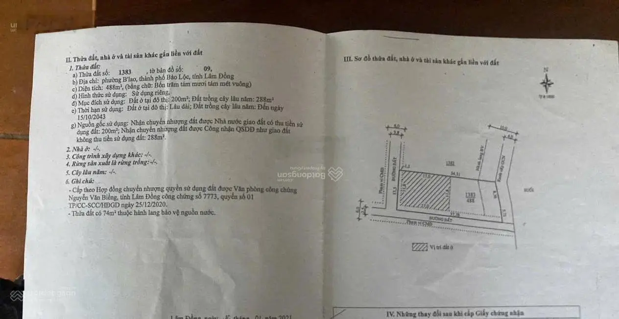 Nền biệt thự nghỉ dưỡng tại trung tâm yên tĩnh, view núi Đại Bình, chỉ 2,7 tỷ