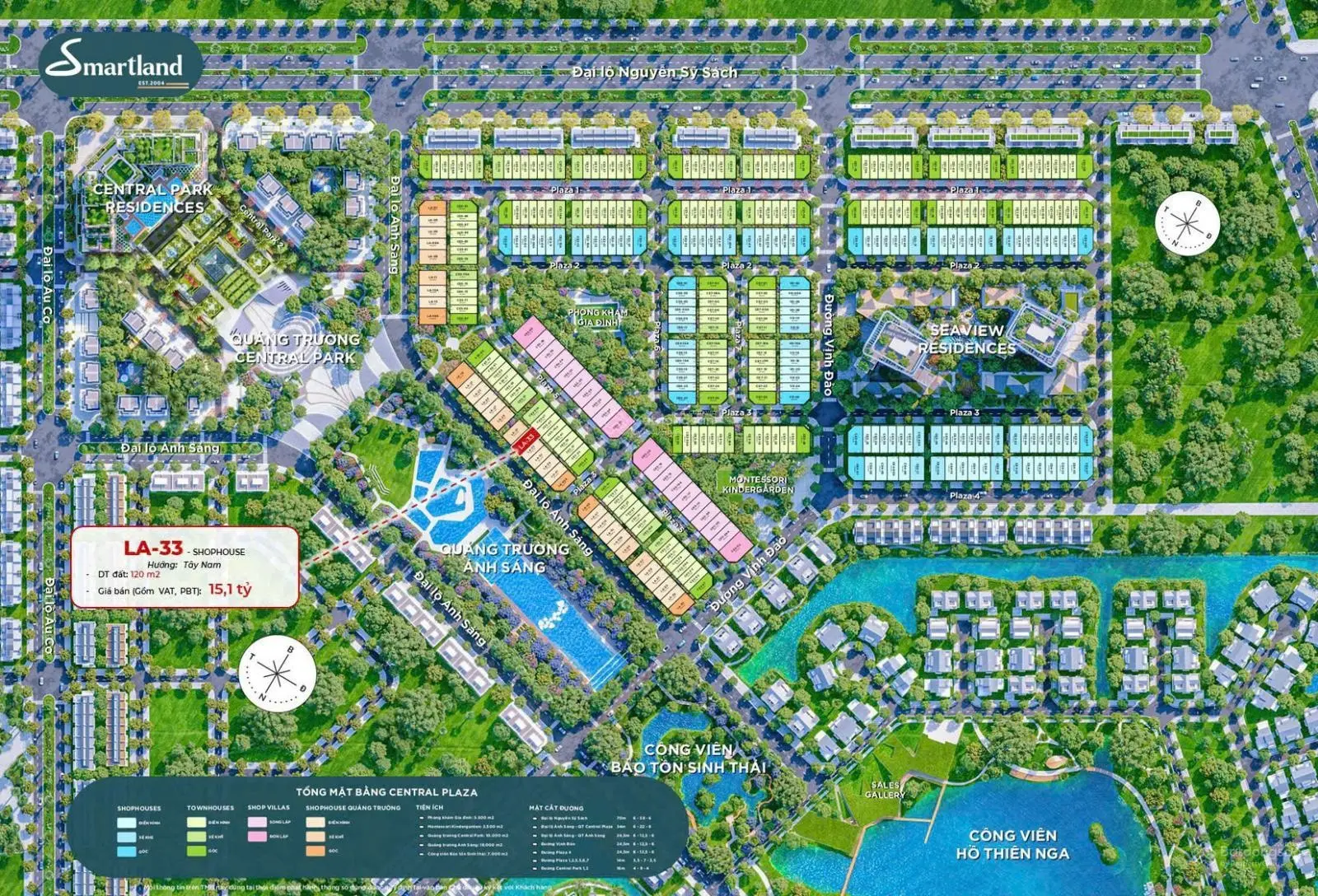 Bán Shophouse Đại Lộ Ánh Sáng tại Ecopark Vinh, giá CĐT, CK 300 triệu, view quảng trường 35.000m2